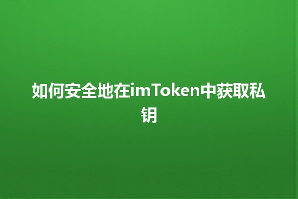 如何安全地在imToken中获取私钥 🔑💼